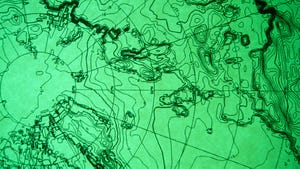 Quantum computing weather mapping illustration