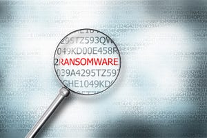 ransomware code magnifying glass