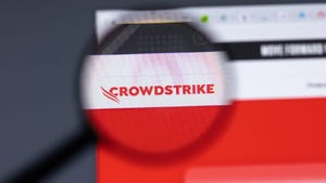 CrowdStrike logo on a computer screen