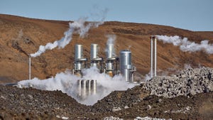 A geothermal power plant