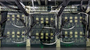 close up image of data center wires