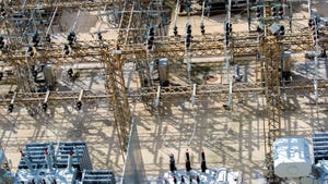 An electricity substation in Texas